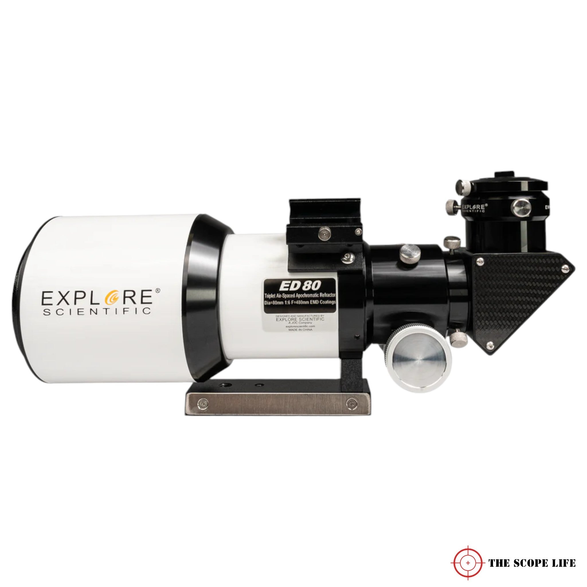 Explore Scientific ED80 Essential Series Air-Spaced Triplet Refractor Telescope 80mm dia. f/6