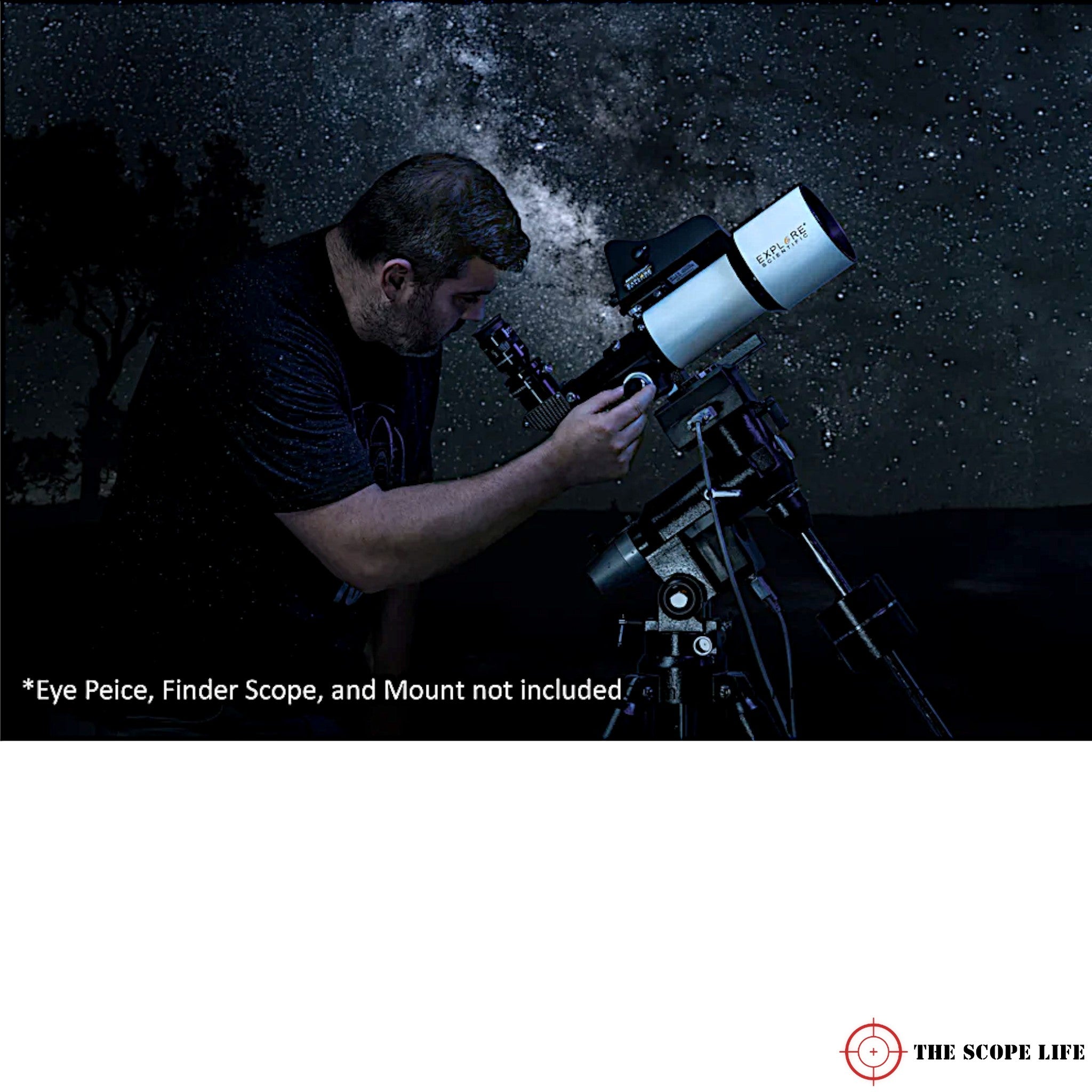 Explore Scientific ED80 Essential Series Air-Spaced Triplet Refractor Telescope 80mm dia. f/6