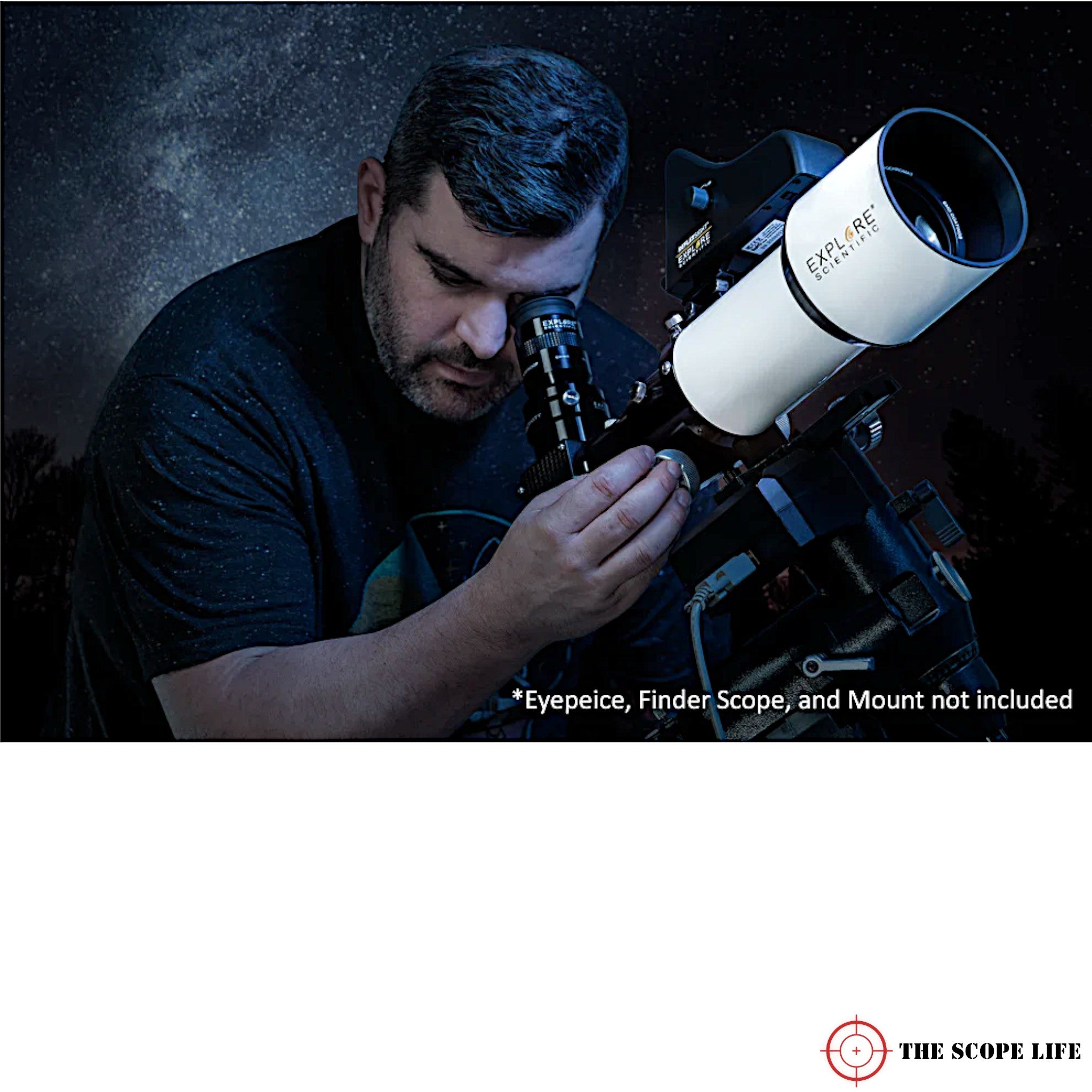 Explore Scientific ED80 Essential Series Air-Spaced Triplet Refractor Telescope 80mm dia. f/6