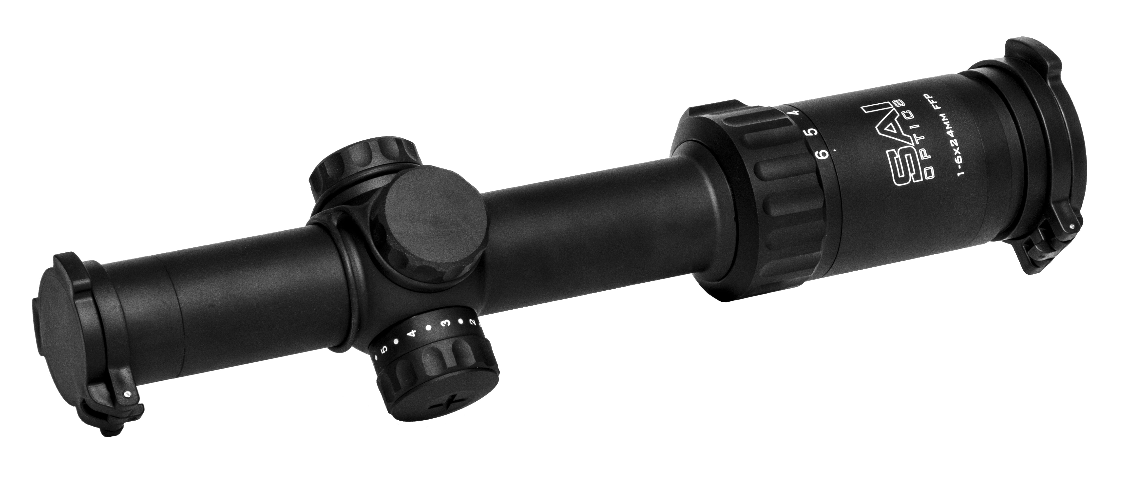 ATI SAI 1-6x24 Scope MIL Reticle with RAF in Black