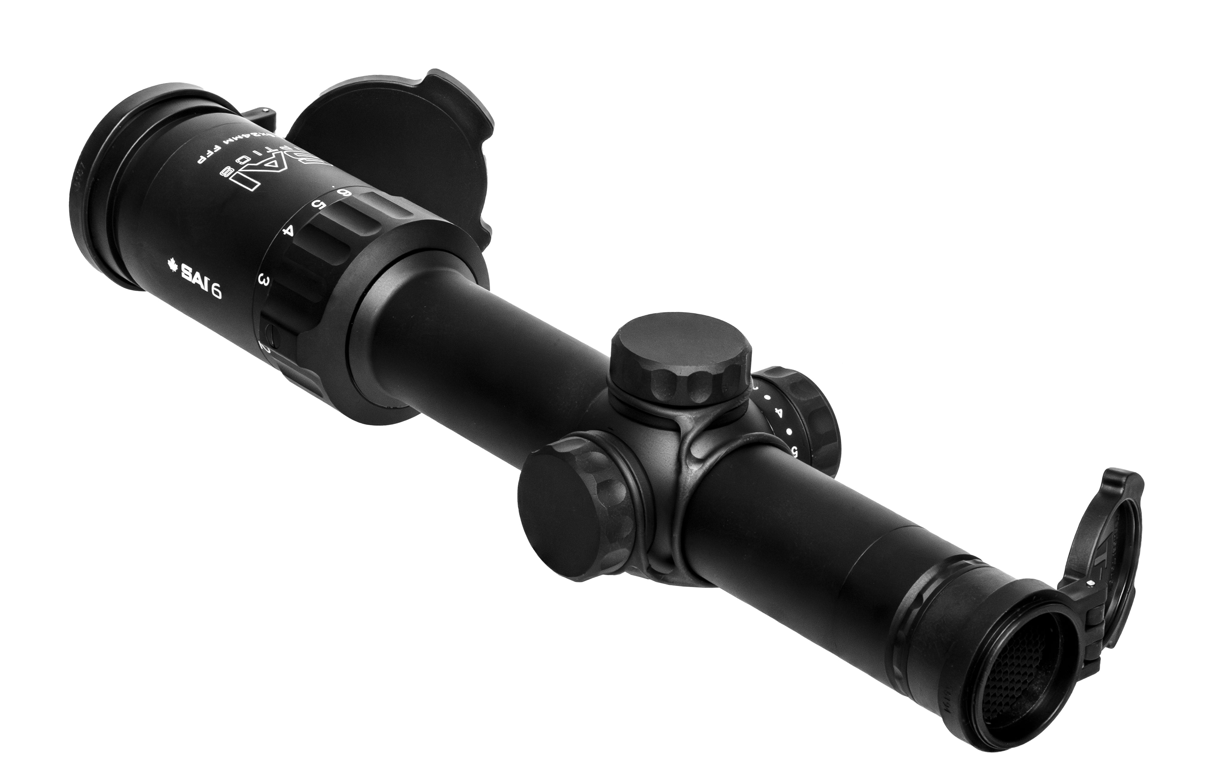 ATI SAI 1-6x24 Scope MIL Reticle with RAF in Black