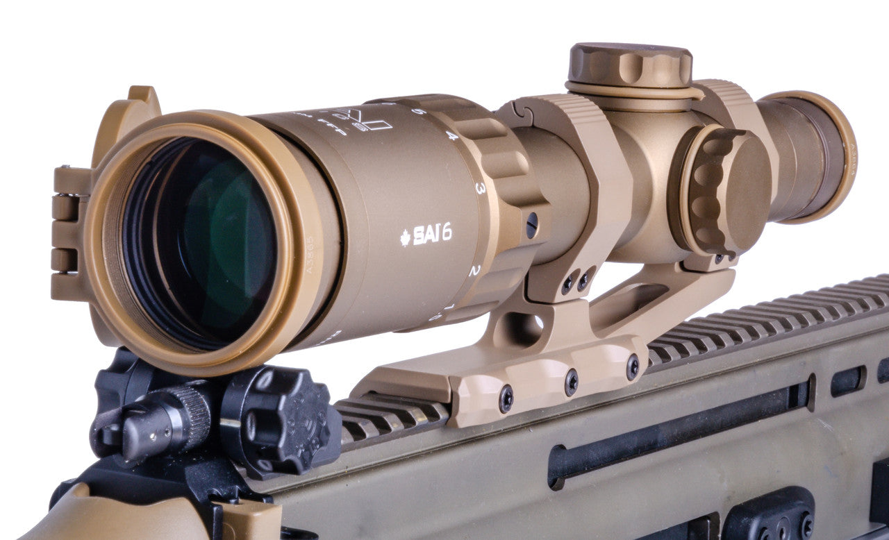 ATI SAI 1-6x24 Scope with 5.56 BDC Reticle in Coyote Brown