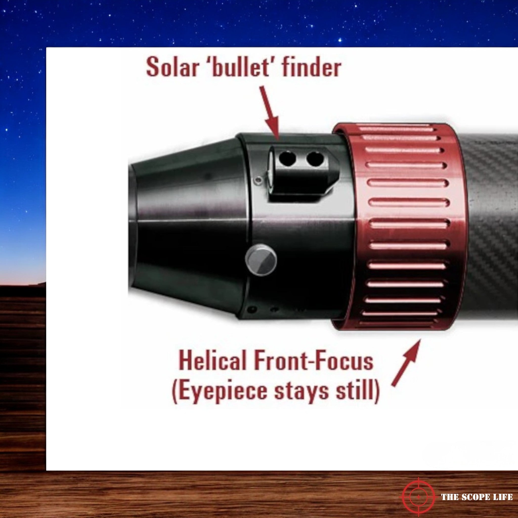 Daystar Solar Scout 60mm Dedicated Solar Telescope - Prominence