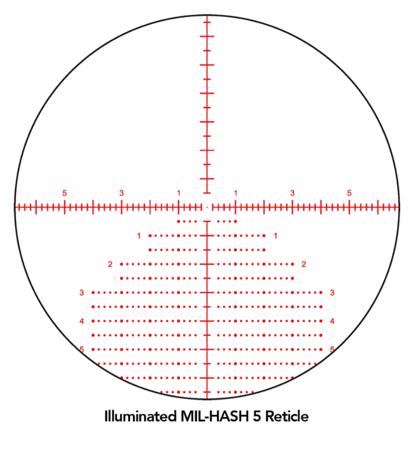 Sightron SIII Precision Long Range 6-24x50 - Zero Stop - Illuminated - MH-5