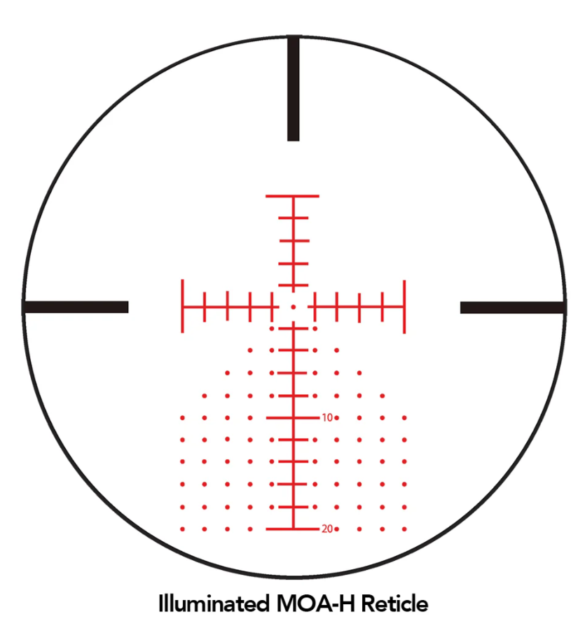 Sightron SIII Precision Long Range 6-24x50 - Zero Stop - Illuminated - MOA-H