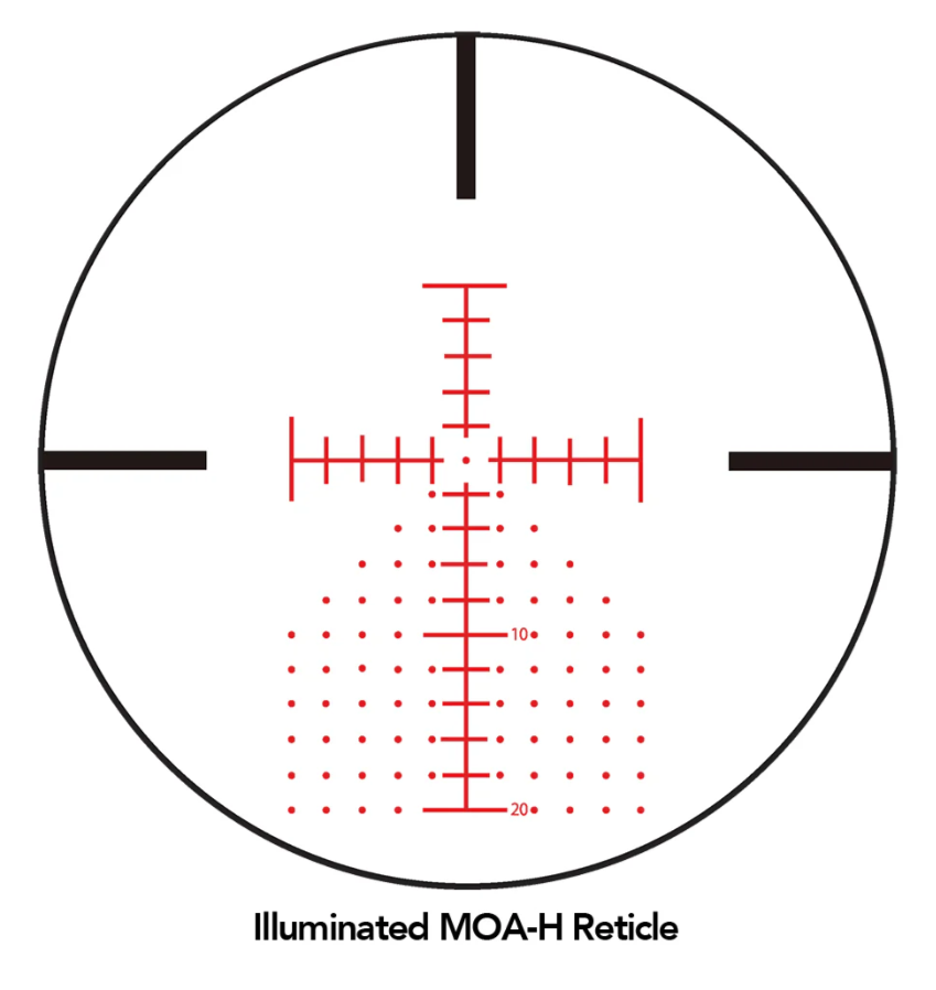 Sightron SIII Precision Long Range 10-50x60 - Zero Stop - Illuminated - MOA-H