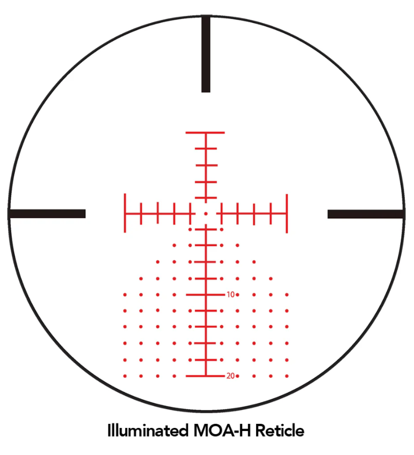 Sightron SIII Precision Long Range 6-24x50 - Zero Stop - FFP - Illuminated - MOA-H